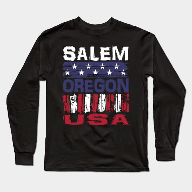 Salem Oregon  USA T-Shirt Long Sleeve T-Shirt by Nerd_art